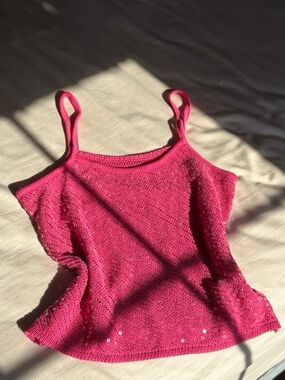 Ibiza Wear🏝️: Sparkle Pink Sequin Camisole